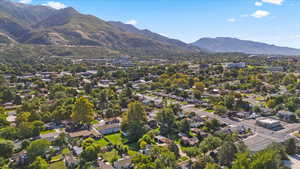 Drone view of home and neighborhood which lies in the heart of Ogden close to Weber State University and Harrison Blvd.