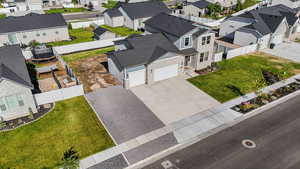 Aerial view of residential area