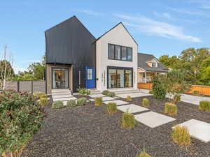 View of contemporary house