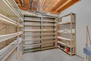 View of storage room