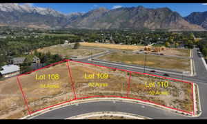 Aerial view of a mountainous background