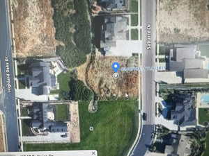 Aerial overview of property's location