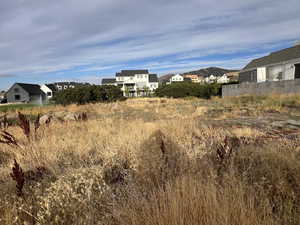 View of yard featuring a residential view