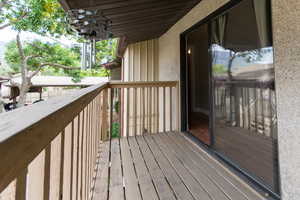View of wooden terrace