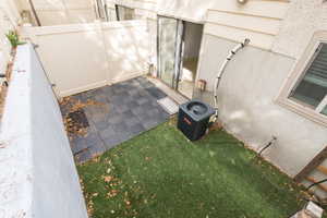 Exterior view of a central AC unit