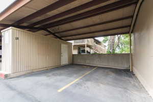 Garage with covered parking