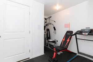 View of workout area