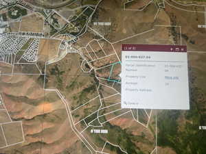 Aerial map of property and surrounding area