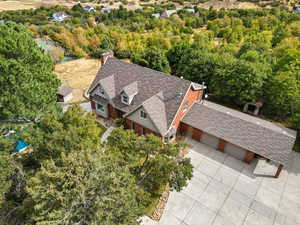 View from above of property