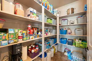 View of storage area