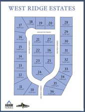 Map showing property parcels