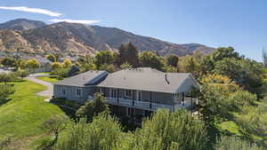 Drone / aerial view of mountains