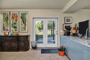 Lower level entrance.