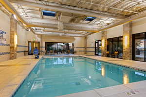 View of indoor pool