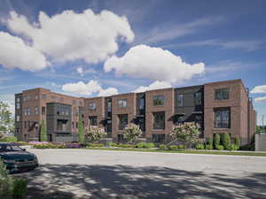 Rendering of view of building exterior