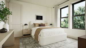 Rendering - Bedroom featuring wood finished floors