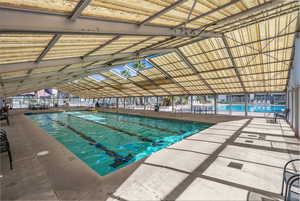 The Covered pool is perfect for a little shade!