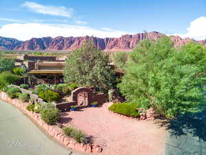 View of mountain background