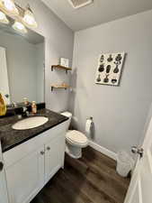 Main level half bath