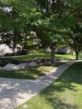 Surrounding community featuring a lawn