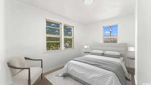 Bedroom featuring baseboards