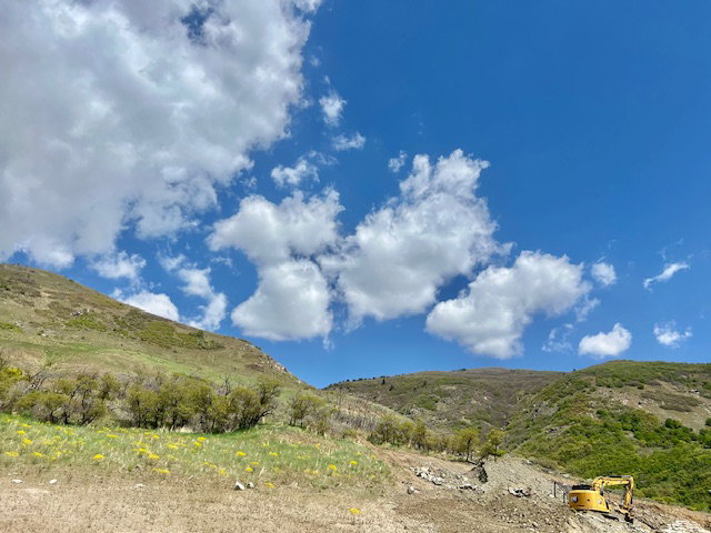 View of mountain background