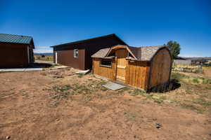 View of outbuilding