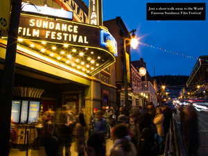 View of property at night