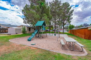 View of community playground