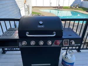 Exterior view of a pool