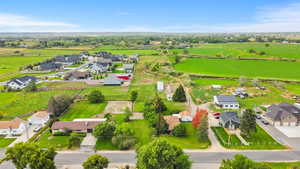 View of rural area featuring nearby suburban area