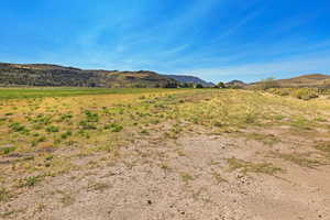 View of mountain background with rural landscape