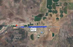 Aerial overview of property's location