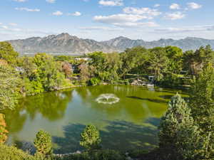 Water view with mountains