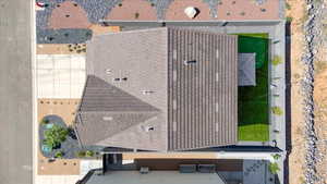 View from above of property