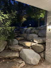 Exterior view of gas tank