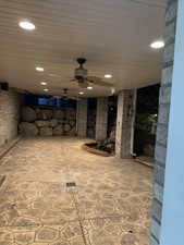 View of patio / terrace with ceiling fan