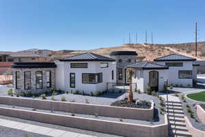 View of contemporary house