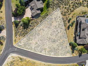 View of property location with property parcel outlined