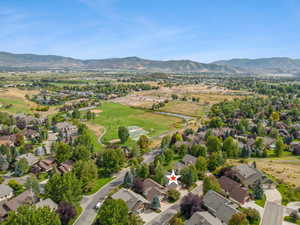 Aerial View of 1336 N Antibe Lane, Midway, UT 84049