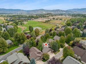 Arial View of 1336 N Antibe Lane, Midway, UT 84049