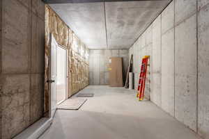 Huge concrete encased storage room