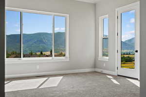 Views from Master bedroom with private access to rear deck.