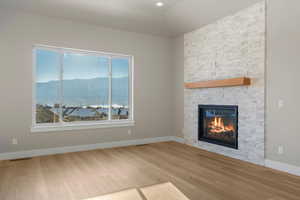 Views of Mt Ogden Divide and Nordic Valley skli resort