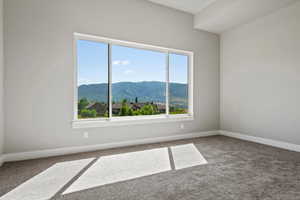 Basement Bedroom mountain views