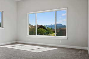 Master bedroom views of Mt Ogden Peak to the South East