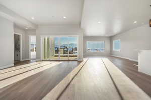 Massive entertaining room in the walk out basement with a full wet bar and separate entrance.