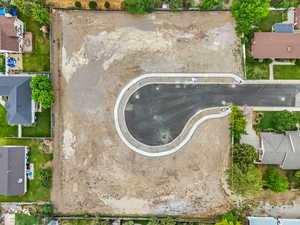 Aerial view of residential area