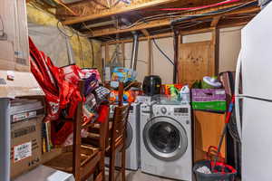 View of laundry room