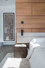 Detailed view of concrete flooring